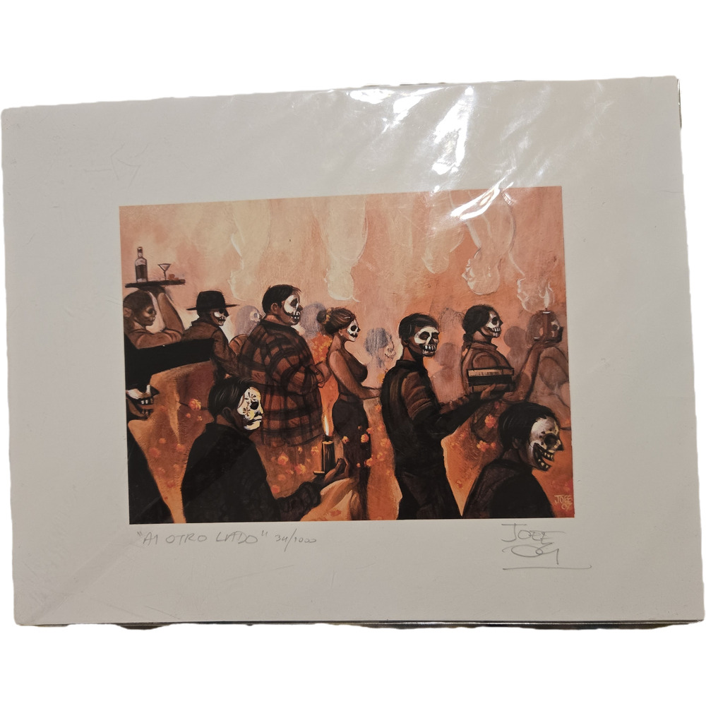 Joree Al Otro Lado Signed Numbered Art Print Day of the Dead Sugar Skull